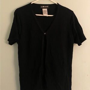 Sag Harbor Black Short Sleeve Men's Tee